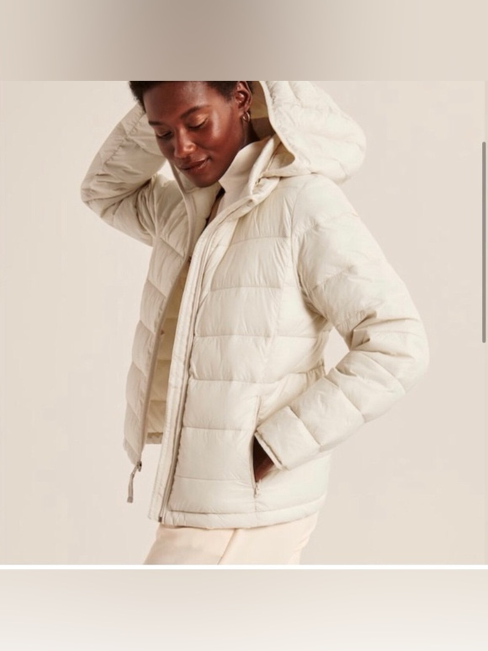 Abercrombie and fitch the lightweight packable quilted puffer jacket